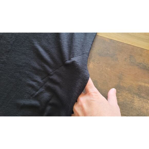 Soma Cardigan Womens S Black Long Line Open Front Pockets Kimono Soft Duster - Picture 3 of 6